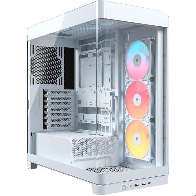 Gabinete Corsair FRAME 4500X RS-R ARGB, ATX/EATX/Micro-ATX/Mini-ITX, USB 3.0, sin Fuente, 3 Ventiladores Instalados, Blanco
