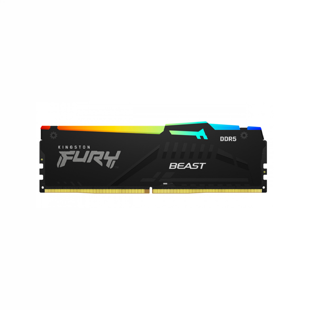 Memoria RAM Kingston Fury Beast RGB DDR5, 5600MHz, 32GB, Non-ECC, CL40, XMP