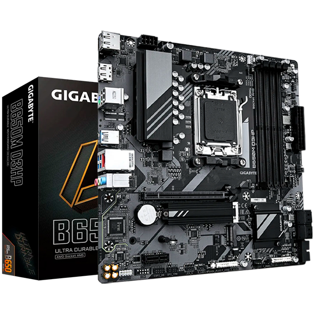 Tarjeta Madre Gigabyte Micro-ATX B650M D3HP, S-AM5, AMD B650, HDMI, 192GB DDR5 para AMD