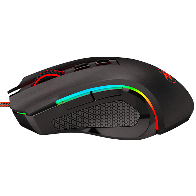 Mouse Gamer Redragon Griffin M607 RGB, Alámbrico, USB-A, 7200DPI, Negro