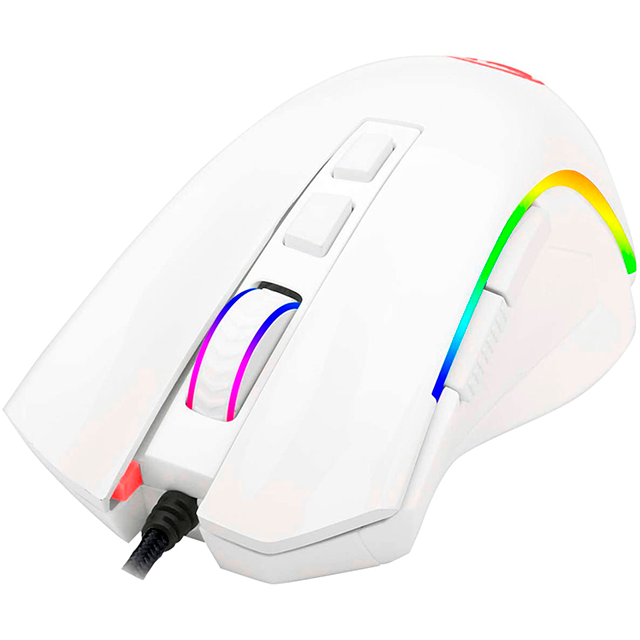 Mouse Gamer Redragon Griffin M607 RGB, Alámbrico, USB-A, 7200DPI, Blanco