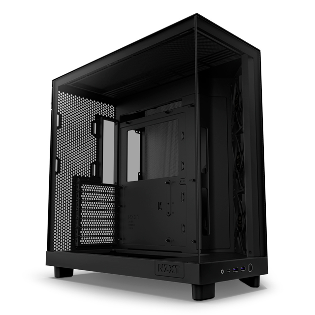 Gabinete NZXT H6 Flow, Midi-Tower, ATX/Micro-ATX/Mini-ITX, USB 3.0, sin Fuente, 3 Ventiladores Instalados, Negro