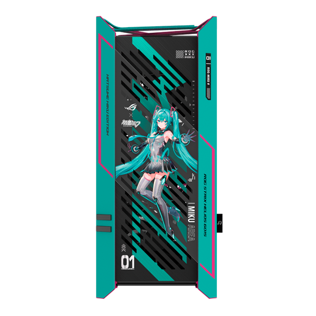 Gabinete Gamer Asus ROG STRIX HELIOS II GX601S HATSUNE MIKU EDITION, ARGB Aura Sync, Cristal Templado, USB 3.1, E-ATX
