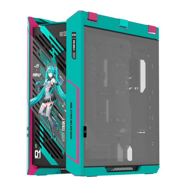 Gabinete Gamer Asus ROG STRIX HELIOS II GX601S HATSUNE MIKU EDITION, ARGB Aura Sync, Cristal Templado, USB 3.1, E-ATX