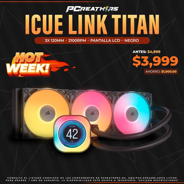 HOTSALE029 - Corsair iCUE LINK TITAN 360 RX LCD