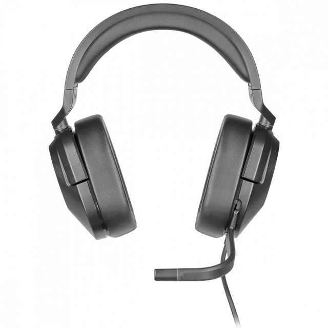 Corsair Audífonos Gamer HS55 SURROUND 7.1, Alámbrico, 1.8 Metros, 3.5mm/USB, Negro