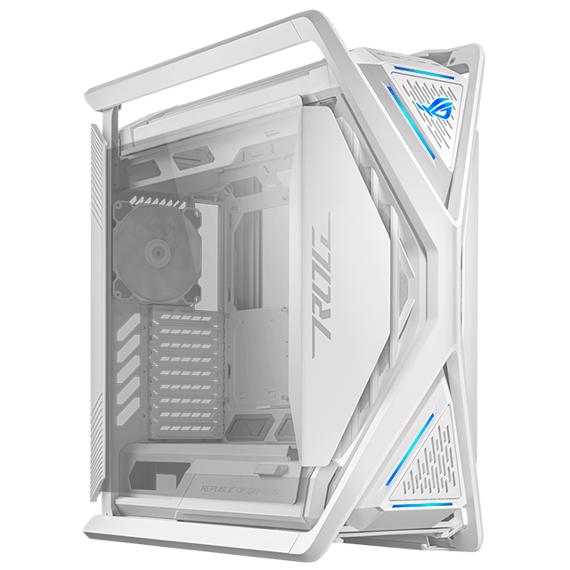 Gabinete ASUS ROG Hyperion GR701 con Ventana ARGB, Tower, EATX/ATX/Micro-ATX/Mini-ITX, USB 4.0/3.2, sin Fuente, 4 Ventiladores PWM Instalados, Blanco