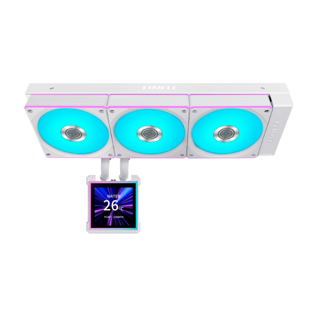 Lian Li HydroShift II LCD-S CL Enfriamiento Líquido para CPU, 3x 120mm, hasta 3200RPM, Blanco