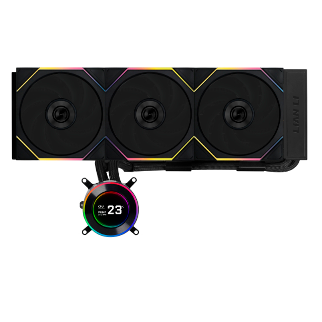 Lian Li HydroShift II LCD-C TL Enfriamiento Líquido para CPU, 3x 120mm, hasta 3200RPM, Negro