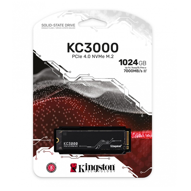 SSD Kingston KC3000 NVMe, 1TB, PCI Express 4.0, M.2