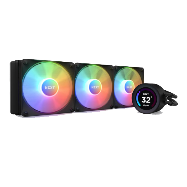 NZXT Kraken Elite 360 RGB Enfriamiento Líquido para CPU, 3x 120mm, 500 - 1800RPM, Negro