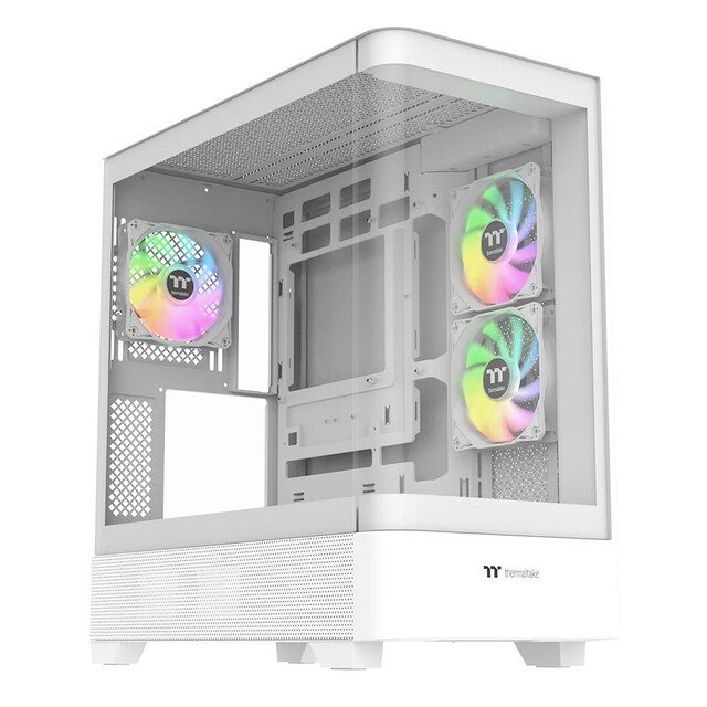 Gabinete Thermaltake View 290 TG ARGB, Midi-Tower, ATX/Micro-ATX/Mini-ITX, USB 3.0, sin Fuente, 3 Ventiladores Instalados, Blanco