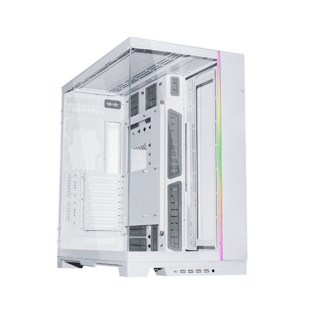 Gabinete Lian Li O11 Dynamic EVO XL con Ventana ARGB, Tower, ATX/Micro-ATX/Mini-ITX, USB 3.0, sin Fuente, sin Ventiladores Instalados, Blanco