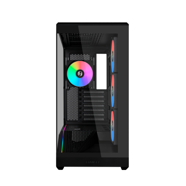 Gabinete Lian Li V100R BLACK con Ventana, E-ATX/ATX/Micro-ATX/Mini-ITX, USB 3.0, sin Fuente, 4 Ventiladores Instalados, Negro