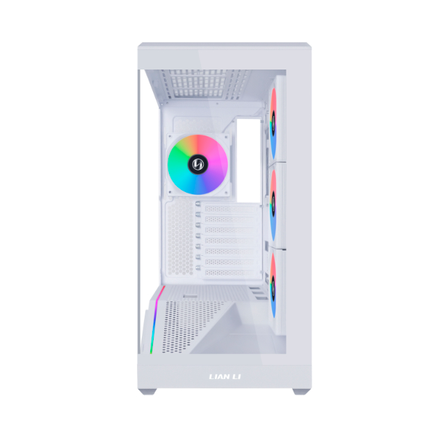 Gabinete Lian Li V100R WHITE con Ventana, E-ATX/ATX/Micro-ATX/Mini-ITX, USB 3.0, sin Fuente, 4 Ventiladores Instalados, Blanco