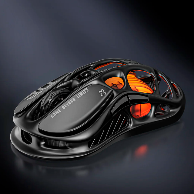 Mouse Gamer GravaStar Mercury M2 Stealth Black, Inalambrico, USB/2.4GHz/Bluetooth, 26,000 DPI