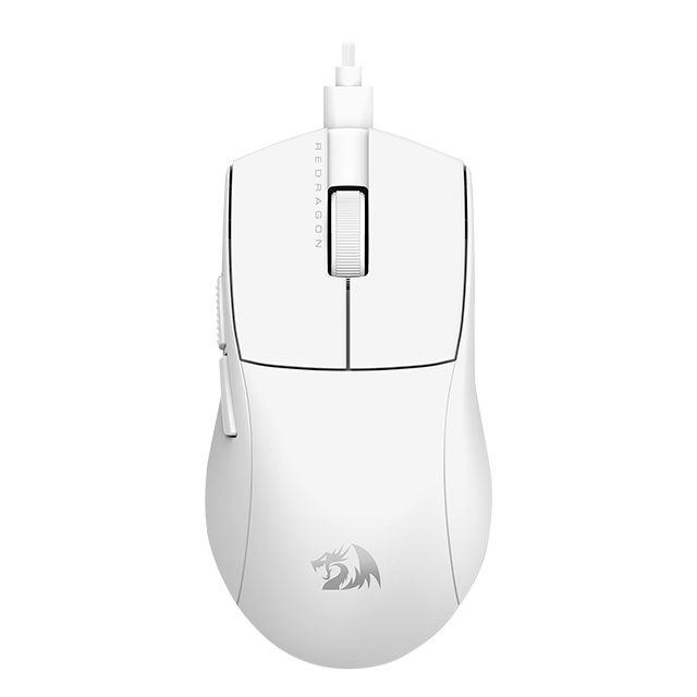 Mouse Gamer Redragon KING M724W, Alámbrico, USB-A, 12400DPI, Blanco