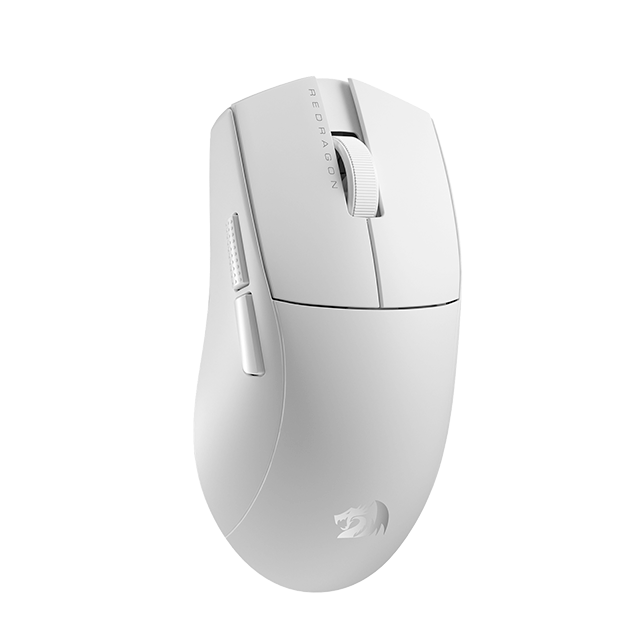 Mouse Gamer Redragon KING M916W-PRO 4K , Alámbrico/Inalámbrico, USB/Bluetooth/RF 2.4, 1000DPI-26000DPI, Blanco