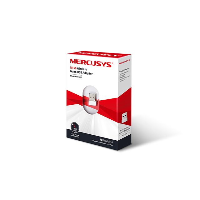 Mercusys Adaptador de Red USB 2.0 MW150US, Inalámbrico, 150 Mbit/s