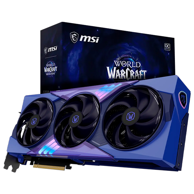 Tarjeta Gráfica MSI GeForce RTX™ 5070 12G World of Warcraft® MIDNIGHT VOID EDITION OC