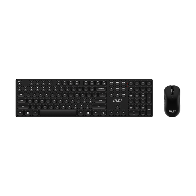 Kit de Teclado y Mouse MSI FORGE K210, Inalámbrico, USB, Negro, Inglés