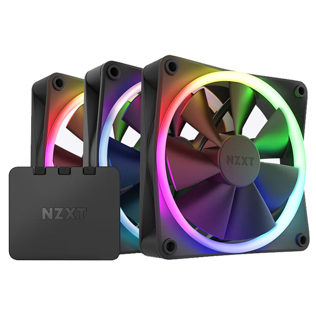 Ventiladores NZXT F120 RGB - Kit de 3 Ventiladores 120mm Negro
