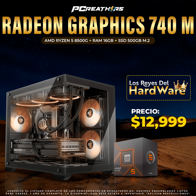 PCRA871 - Equipo AMD Ryzen 5 8500G + 16GB RAM + Radeon 740M