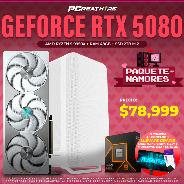 PCRA927 - Equipo AMD Ryzen 9 9950X + 48GB RAM + GeForce RTX 5080