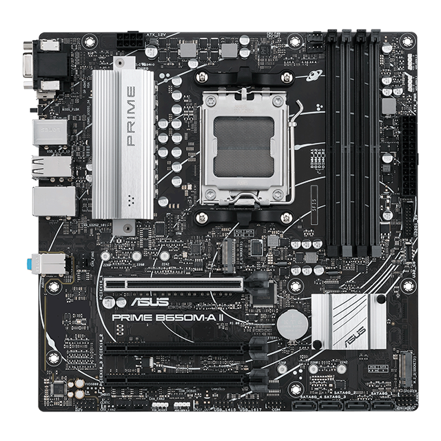 Tarjeta Madre ASUS Prime B650M-A II, Micro-ATX, Socket AM5, AMD B650, 128GB DDR5, HDMI/DP para AMD