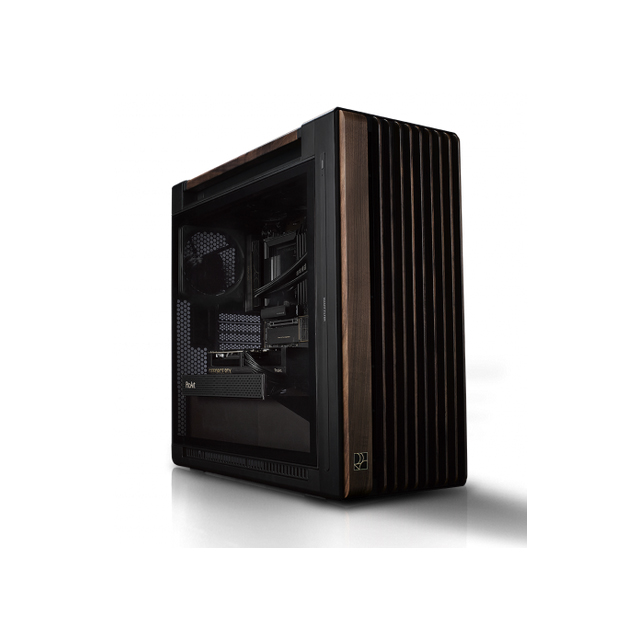 Gabinete ASUS ProArt PA602 Wood Edition Modern Black, Midi-Tower, ATX/EATX/Micro-ATX/Mini-ITX, USB 3.0, sin Fuente, 3 Ventiladores Instalados, Negro
