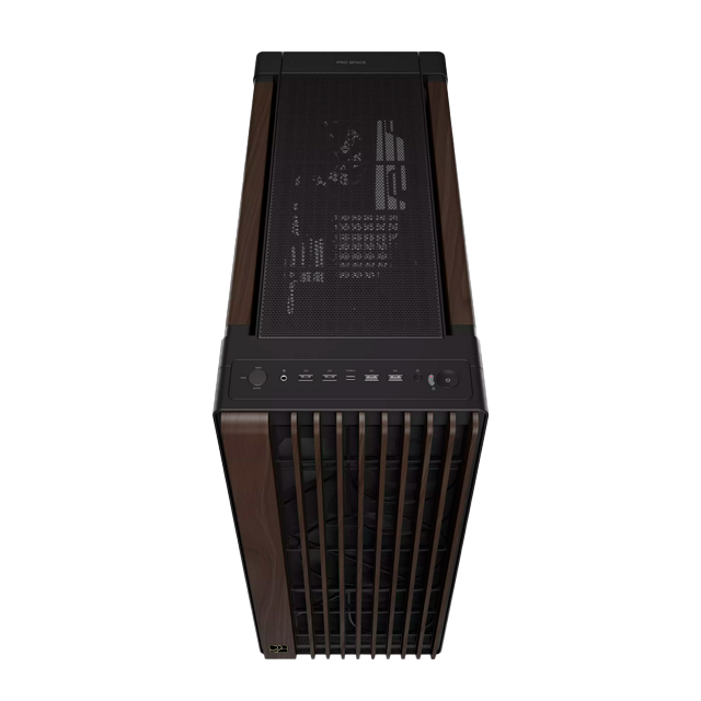 Gabinete ASUS ProArt PA602 Wood Edition Modern Black, Midi-Tower, ATX/EATX/Micro-ATX/Mini-ITX, USB 3.0, sin Fuente, 3 Ventiladores Instalados, Negro