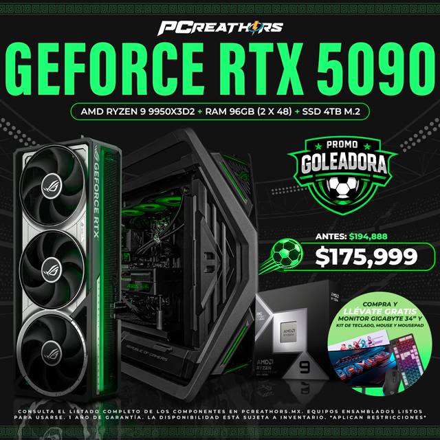PF020 - Equipo AMD Ryzen 9 9950X3D2 + 96GB (2x48GB) + GeForce RTX 5090
