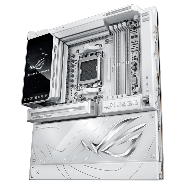 Tarjeta Madre ASUS ROG Crosshair X870E Glacial AM5 E-ATX