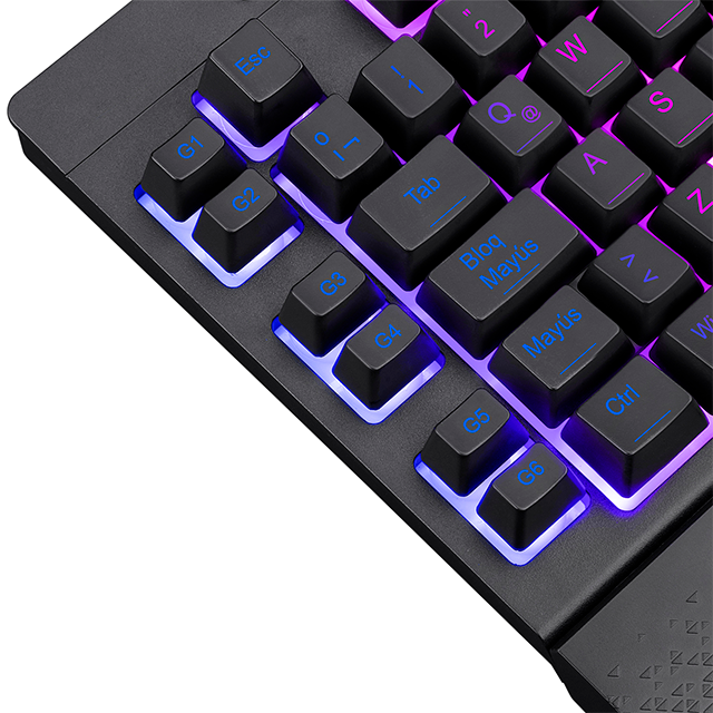Teclado Gamer Redragon Shiva K512 RGB, Teclado Membrana, Alámbrico, Negro, Español