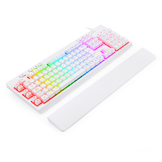 Teclado Gamer Redragon Shiva K512 RGB, Teclado Membrana, Alámbrico, Blanco, Español