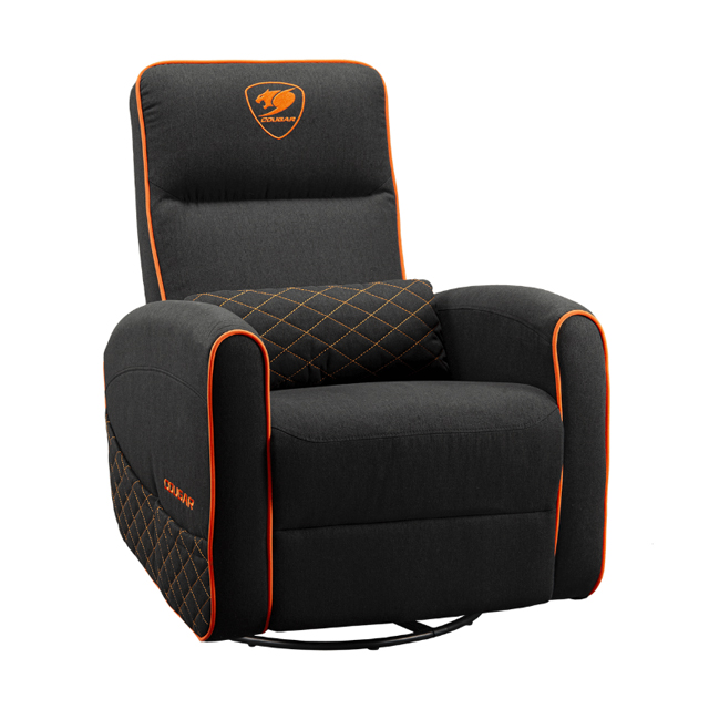 Cougar Sofá Gamer FIDOM, hasta 150Kg, Negro/Naranja