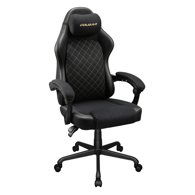 Cougar Silla Gamer Ergonómica FUSION EX GOLD F, hasta 120kg, Negro/Oro