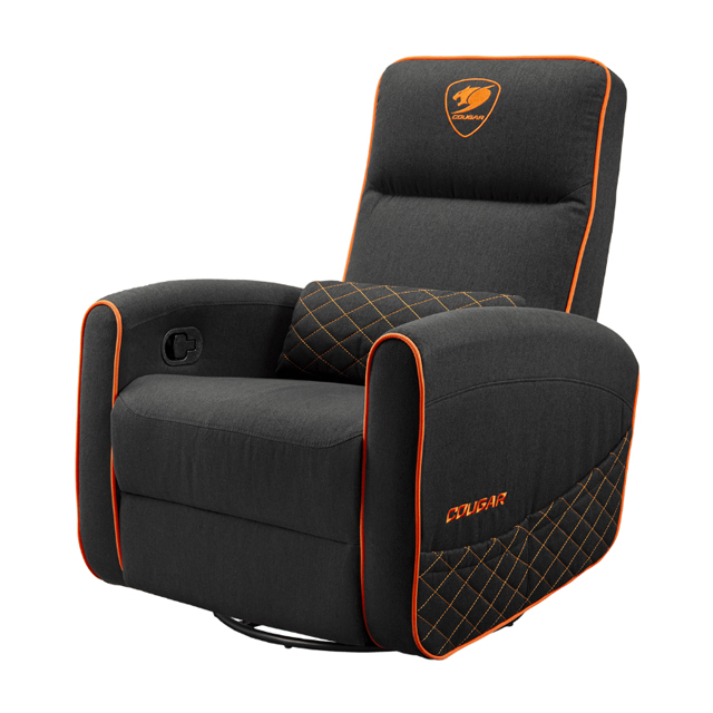 Cougar Sofá Gamer FIDOM, hasta 150Kg, Negro/Naranja