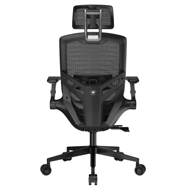 Cougar Silla VELOCISTA UNO, Respaldo de malla, Reposabrazos Ajustables, hasta 120kg, Negro