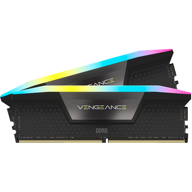 Kit Memoria RAM Corsair Vengeance RGB DDR5, 5200MHz, 32GB (2 x 16GB), CL40, XMP