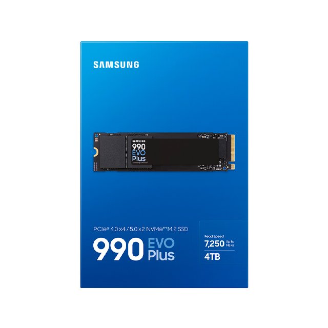 SSD Samsung 990 EVO Plus NVMe, 4TB, M.2, 6300 MB/s Escritura, 7250 MB/s Lectura, PCI Express 4.0