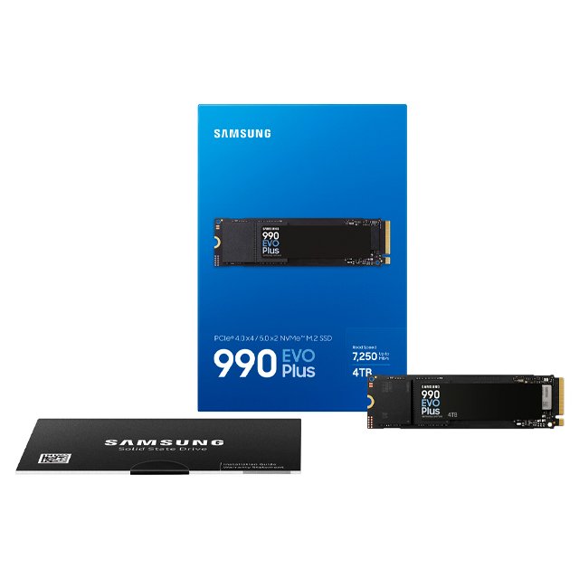 SSD Samsung 990 EVO Plus NVMe, 4TB, M.2, 6300 MB/s Escritura, 7250 MB/s Lectura, PCI Express 4.0
