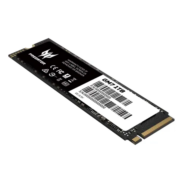 SSD Acer GM7 NVMe, 1TB, M.2, 6300 MB/s Escritura, 7200 MB/s Lectura, PCI Express 4.0