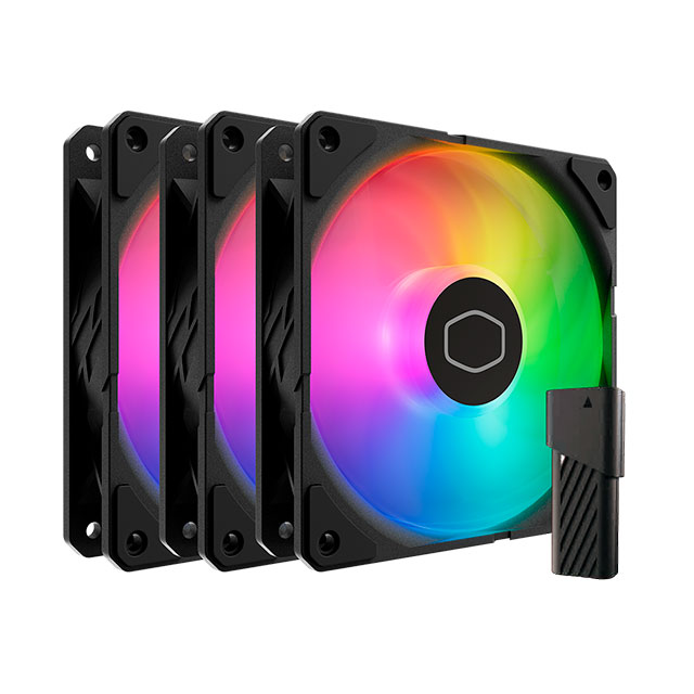 Ventilador Cooler Master SickleFlow Edge, 3x 120mm, 2500RPM, RGB, Negro