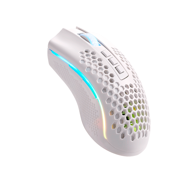 Mouse Gamer Redragon Óptico Storm PRO M808W-KS, Alámbrico/Inalámbrico, USB/Bluetooth/RF 2.4, 100DPI, 100DPI-16000DPI, Blanco