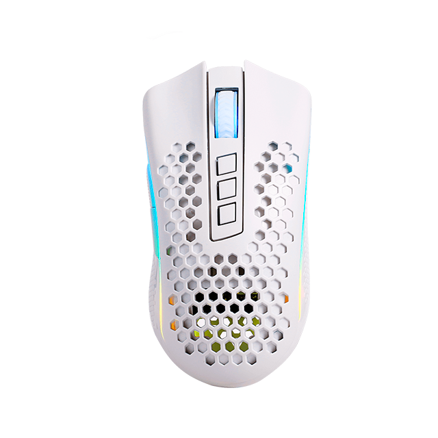 Mouse Gamer Redragon Óptico Storm PRO M808W-KS, Alámbrico/Inalámbrico, USB/Bluetooth/RF 2.4, 100DPI, 100DPI-16000DPI, Blanco