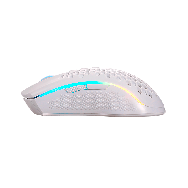 Mouse Gamer Redragon Óptico Storm PRO M808W-KS, Alámbrico/Inalámbrico, USB/Bluetooth/RF 2.4, 100DPI, 100DPI-16000DPI, Blanco