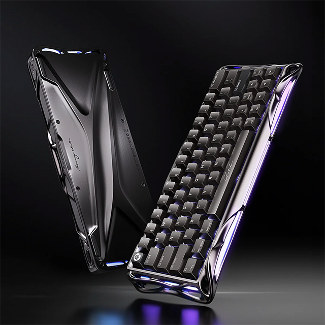 Teclado Gamer GravaStar Mercury V60 Pro Deluxe Edition, 60%, Hall Effect Magnetic Switch, GunMetal