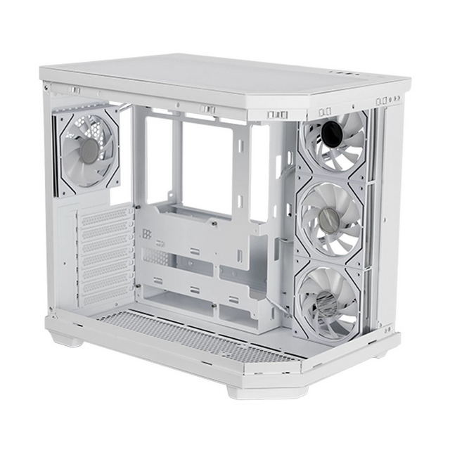 Gabinete Balam Rush Tank Super 9600 TB con Ventana RGB, Midi-Tower, ATX/Micro-ATX/ITX, USB 3.0/2.0, sin Fuente, 4 Ventiladores Instalados, Blanco