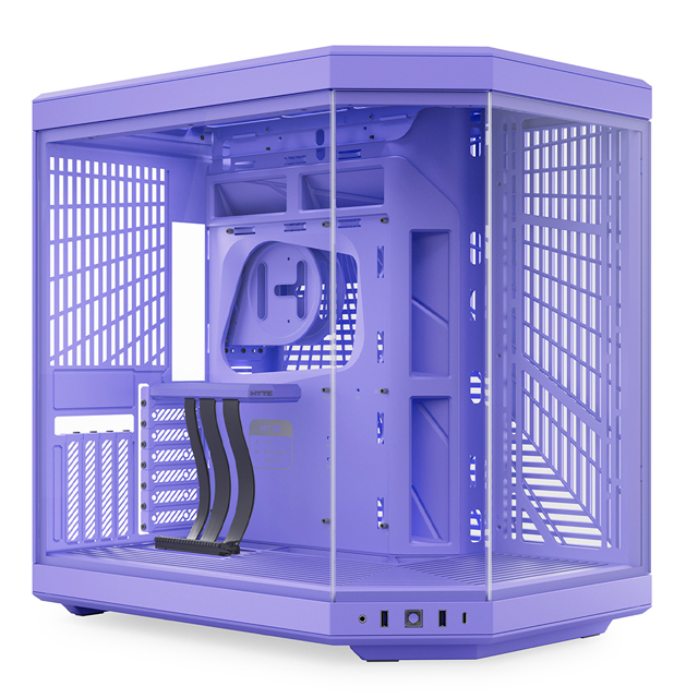 Gabinete Hyte Y70 Taro Milk, Midi-Tower, ATX/EATX/Micro-ATX/Mini-ITX, USB 3.0, sin Fuente, sin Ventiladores Instalados, Morado